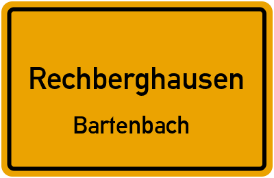 Straßenverzeichnis Rechberghausen Bartenbach