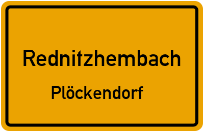 Straßenverzeichnis Rednitzhembach Plöckendorf