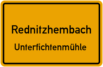 Straßenverzeichnis Rednitzhembach Unterfichtenmühle
