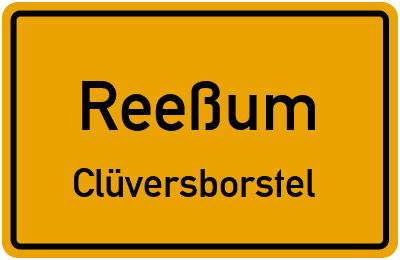 Straßenverzeichnis Reeßum Clüversborstel