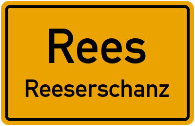 Straßenverzeichnis Rees Reeserschanz