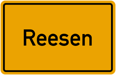 Ortsschild von Gemeinde Reesen in Sachsen-Anhalt