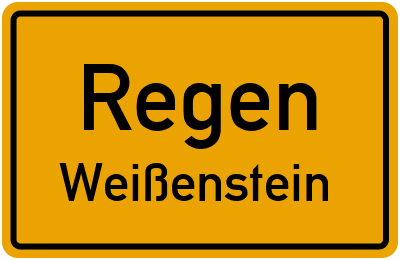 Straßenverzeichnis Regen Weißenstein