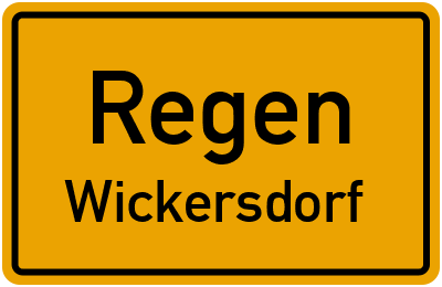 Straßenverzeichnis Regen Wickersdorf