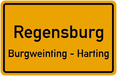 Straßenverzeichnis Regensburg Burgweinting - Harting