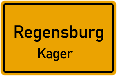 Straßenverzeichnis Regensburg Kager