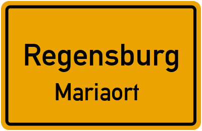 Straßenverzeichnis Regensburg Mariaort