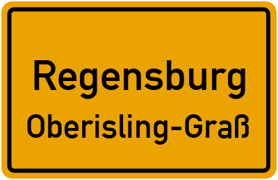 Straßenverzeichnis Regensburg Oberisling-Graß