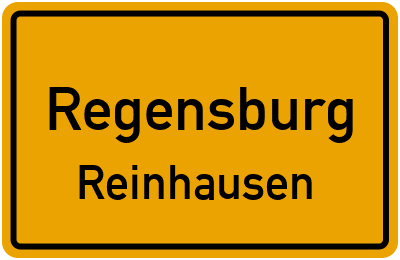 Ortsschild Regensburg Reinhausen