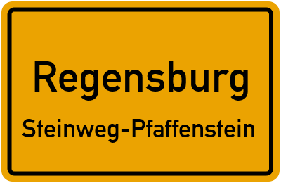 Straßenverzeichnis Regensburg Steinweg-Pfaffenstein