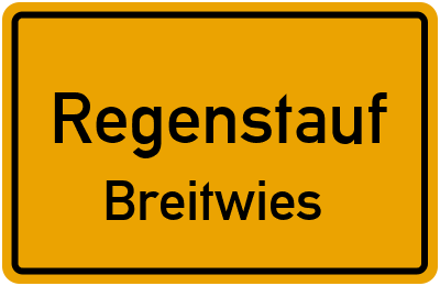 Straßenverzeichnis Regenstauf Breitwies