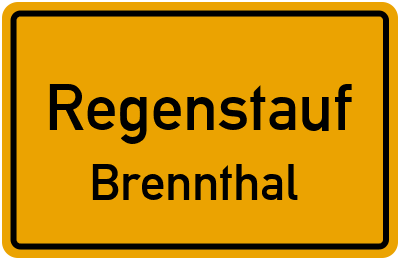 Straßenverzeichnis Regenstauf Brennthal