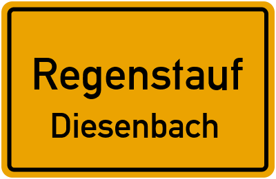 Straßenverzeichnis Regenstauf Diesenbach