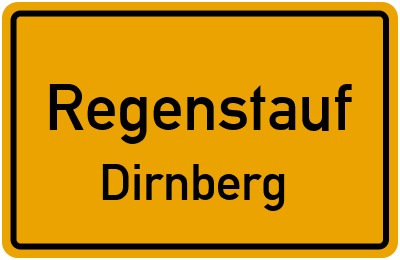 Straßenverzeichnis Regenstauf Dirnberg