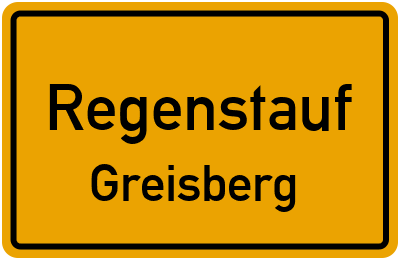 Straßenverzeichnis Regenstauf Greisberg