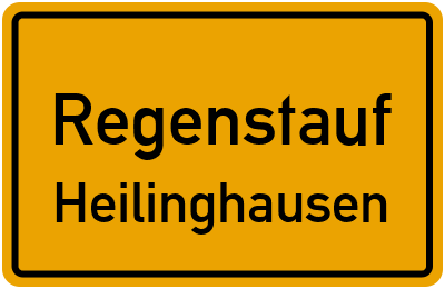 Straßenverzeichnis Regenstauf Heilinghausen