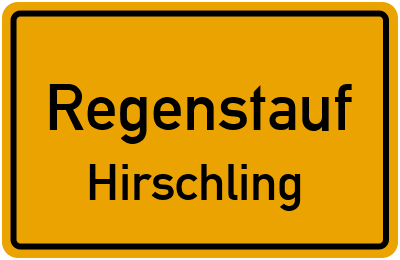 Straßenverzeichnis Regenstauf Hirschling