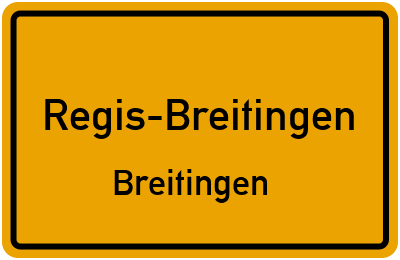 Straßenverzeichnis Regis-Breitingen Breitingen