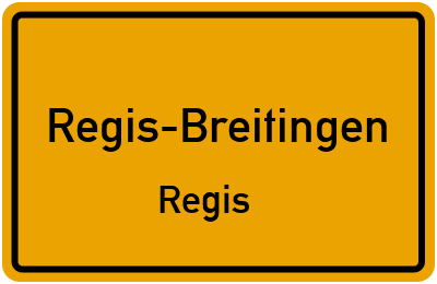 Straßenverzeichnis Regis-Breitingen Regis