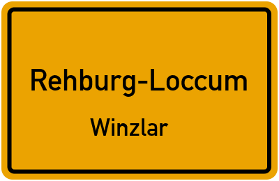 Straßenverzeichnis Rehburg-Loccum Winzlar