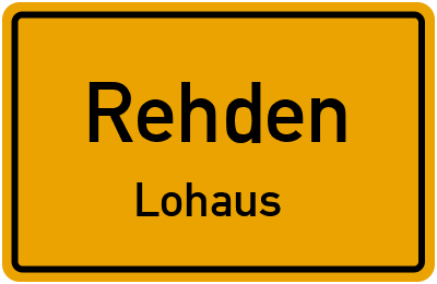 Straßenverzeichnis Rehden Lohaus