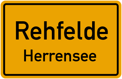 Straßenverzeichnis Rehfelde Herrensee