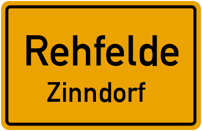 Straßenverzeichnis Rehfelde Zinndorf