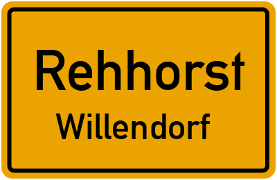 Straßenverzeichnis Rehhorst Willendorf