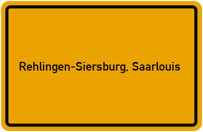 Branchenbuch Rehlingen-Siersburg, Saarlouis, Saarland