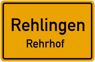 Straßenverzeichnis Rehlingen Rehrhof
