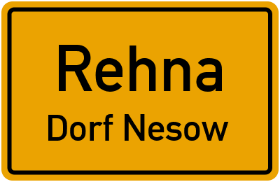 Straßenverzeichnis Rehna Dorf Nesow