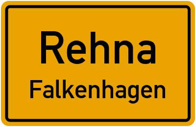 Straßenverzeichnis Rehna Falkenhagen