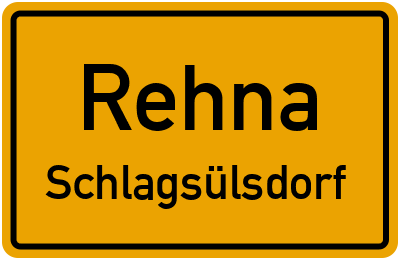 Straßenverzeichnis Rehna Schlagsülsdorf