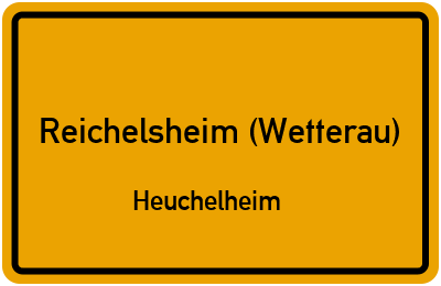 Straßenverzeichnis Reichelsheim (Wetterau) Heuchelheim