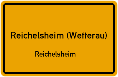 Straßenverzeichnis Reichelsheim (Wetterau) Reichelsheim