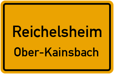 Straßenverzeichnis Reichelsheim Ober-Kainsbach