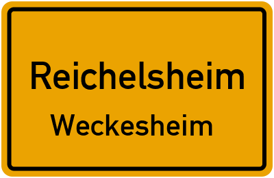 Straßenverzeichnis Reichelsheim Weckesheim