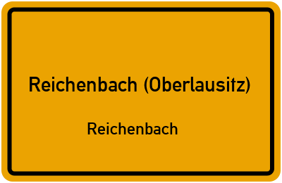 Straßenverzeichnis Reichenbach (Oberlausitz) Reichenbach