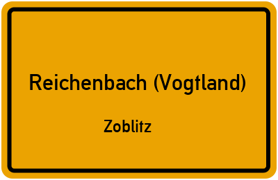 Straßenverzeichnis Reichenbach (Vogtland) Zoblitz