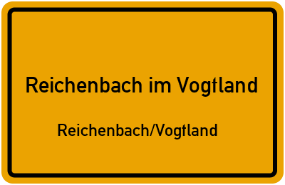 Straßenverzeichnis Reichenbach im Vogtland Reichenbach/Vogtland