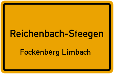 Straßenverzeichnis Reichenbach-Steegen Fockenberg Limbach