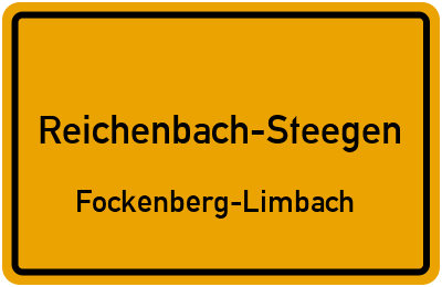 Straßenverzeichnis Reichenbach-Steegen Fockenberg-Limbach