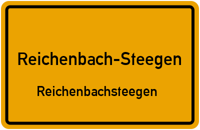 Straßenverzeichnis Reichenbach-Steegen Reichenbachsteegen
