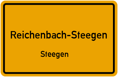 Straßenverzeichnis Reichenbach-Steegen Steegen