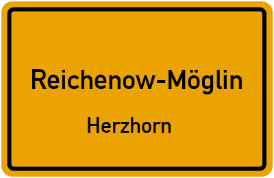Straßenverzeichnis Reichenow-Möglin Herzhorn