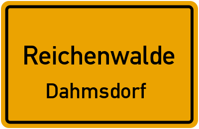 Straßenverzeichnis Reichenwalde Dahmsdorf