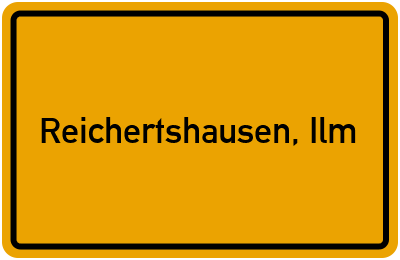 Ortsschild von Gemeinde Reichertshausen, Ilm in Bayern