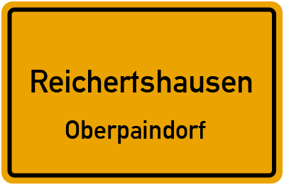 Ortsschild Reichertshausen Oberpaindorf