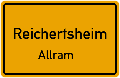 Straßenverzeichnis Reichertsheim Allram