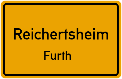 Ortsschild Reichertsheim Furth